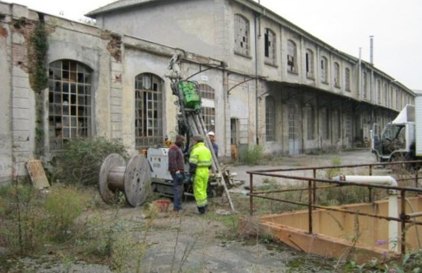 Sondaggio ambientale nell'ex stabilimento Saffa